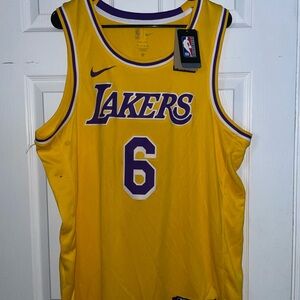 Nike Yellow Jersey with Purple Trim